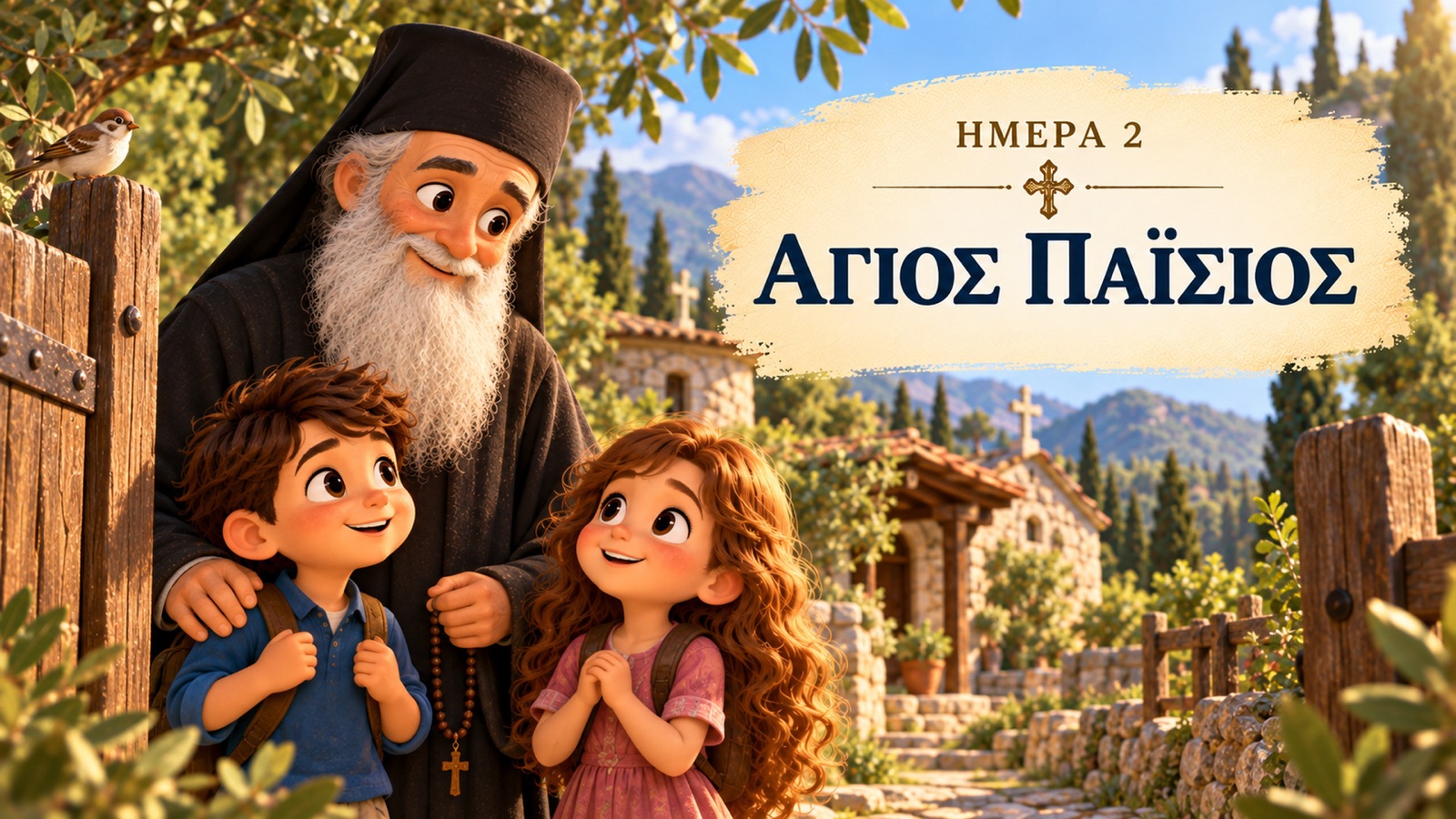 Εικονογράφηση για την Ημέρα 2 — Άγιος Παΐσιος