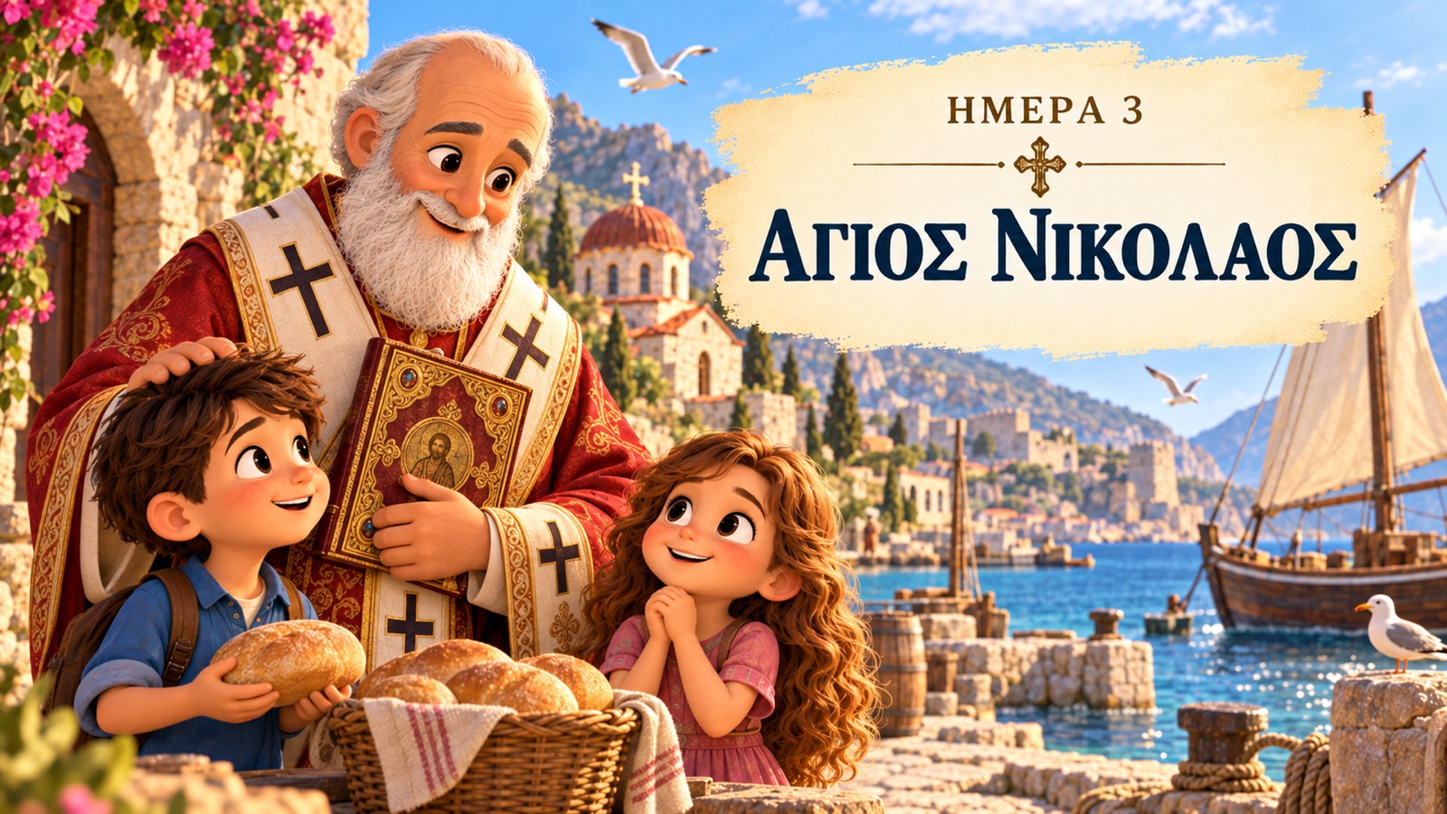 Εικονογράφηση για την Ημέρα 3 — Άγιος Νικόλαος